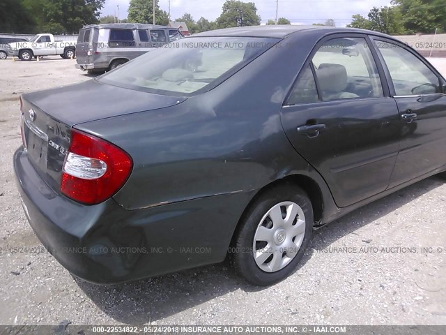 4T1BE32KX3U689743 - 2003 TOYOTA CAMRY LE/XLE/SE მწვანე ფოტო 6