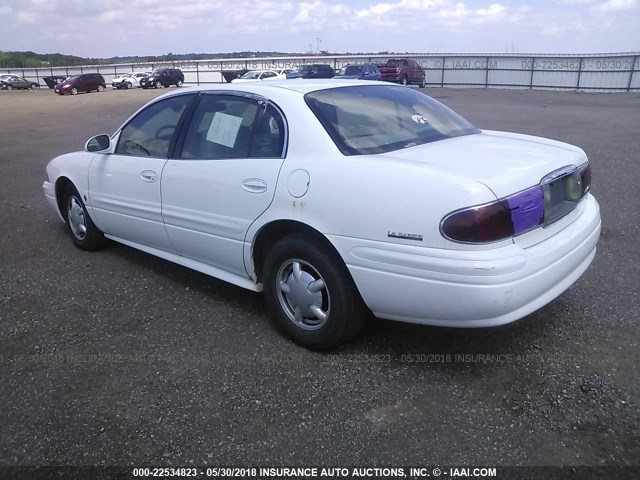 1G4HP54K2Y4127470 - 2000 BUICK LESABRE CUSTOM WHITE photo 3