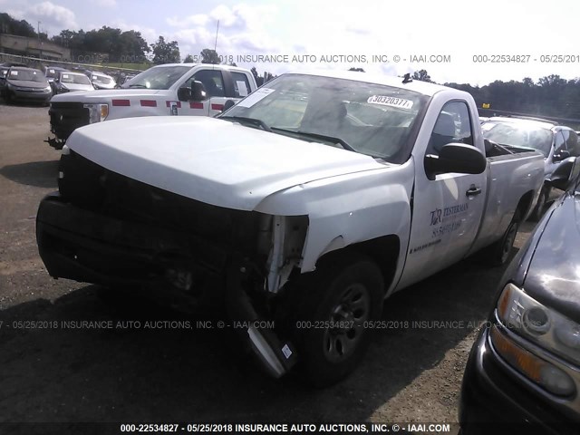 1GCEC14CX8Z331084 - 2008 CHEVROLET SILVERADO C1500 WHITE photo 2