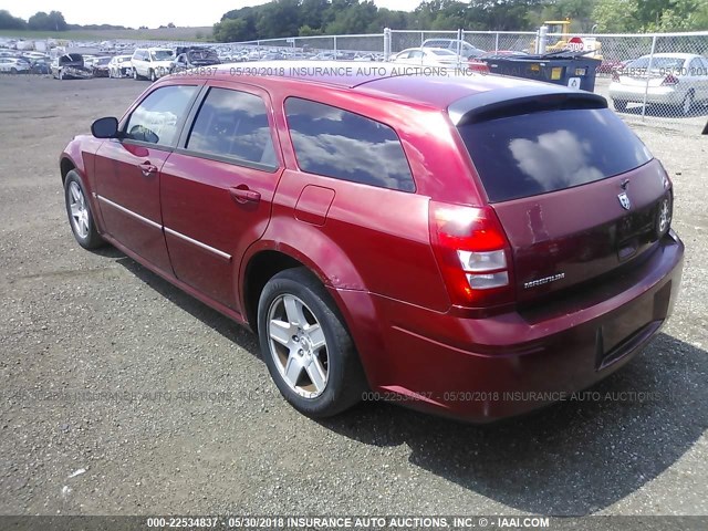 2D4FV47VX7H663556 - 2007 DODGE MAGNUM SXT RED photo 3