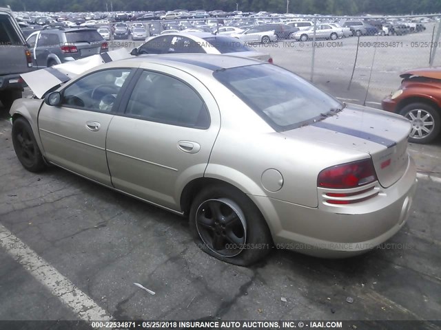 1B3EL46X16N150706 - 2006 DODGE STRATUS SXT GOLD photo 3