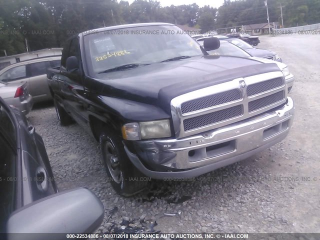 1B7HC13Z1WJ114490 - 1998 DODGE RAM TRUCK BLACK photo 1