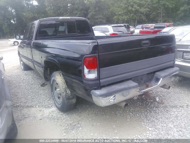 1B7HC13Z1WJ114490 - 1998 DODGE RAM TRUCK BLACK photo 3