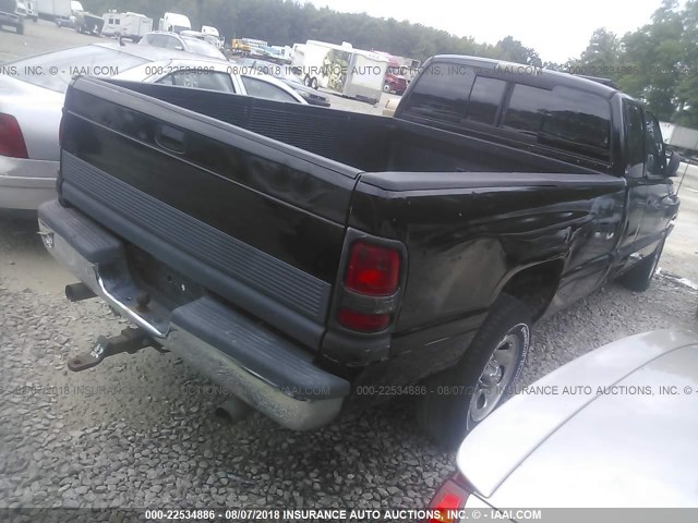 1B7HC13Z1WJ114490 - 1998 DODGE RAM TRUCK BLACK photo 4