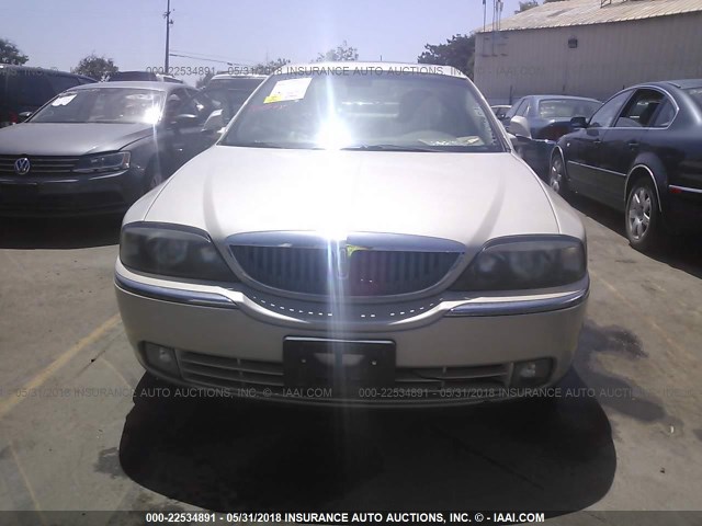 1LNHM86S23Y678961 - 2003 LINCOLN LS CREAM photo 6