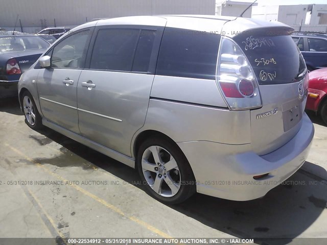 JM1CR29L870145566 - 2007 MAZDA 5 GRAY photo 3