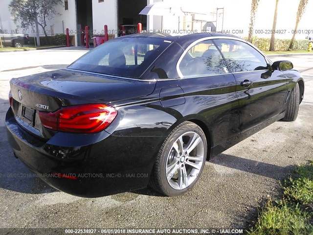 WBA4Z1C5XJEC70930 - 2018 BMW 430I BLACK photo 4