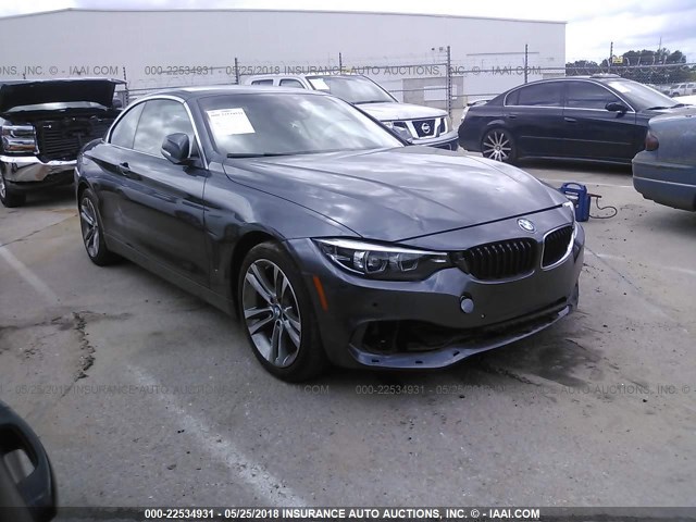 WBA4Z3C55JEA31698 - 2018 BMW 430XI GRAY photo 1