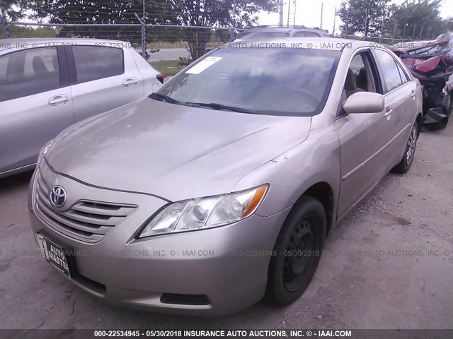 4T1BE46K57U597056 - 2007 TOYOTA CAMRY NEW GENERAT CE/LE/XLE/SE GOLD photo 2