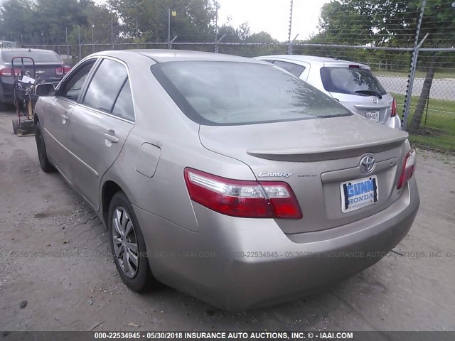 4T1BE46K57U597056 - 2007 TOYOTA CAMRY NEW GENERAT CE/LE/XLE/SE GOLD photo 3
