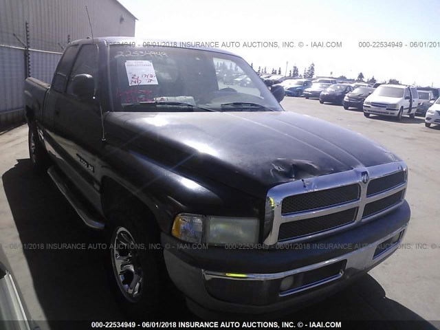 1B7HC13Z81J251130 - 2001 DODGE RAM 1500 BLACK photo 1