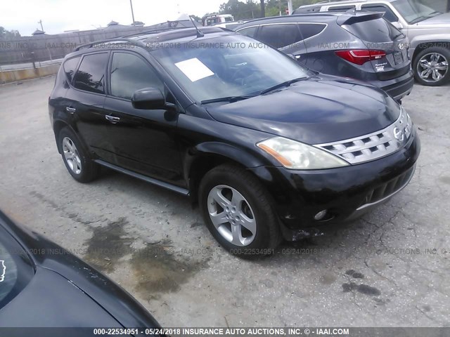 JN8AZ08T15W318758 - 2005 NISSAN MURANO SL/SE/S BLACK photo 1