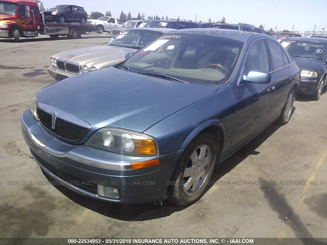 1LNHM87A52Y681101 - 2002 LINCOLN LS BLUE photo 2