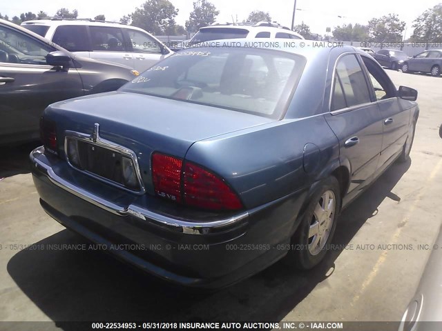 1LNHM87A52Y681101 - 2002 LINCOLN LS Mavi foto 4
