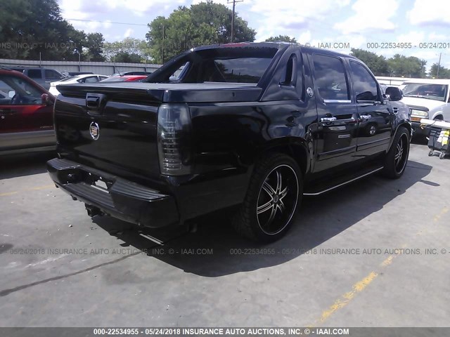 3GNEC12J58G149592 - 2008 CHEVROLET AVALANCHE C1500 BLACK photo 4