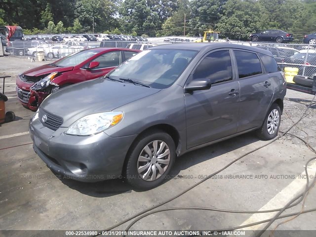 2T1KR32E15C368600 - 2005 TOYOTA COROLLA MATRIX XR GRAY photo 2