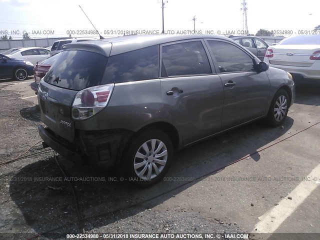 2T1KR32E15C368600 - 2005 TOYOTA COROLLA MATRIX XR GRAY photo 4
