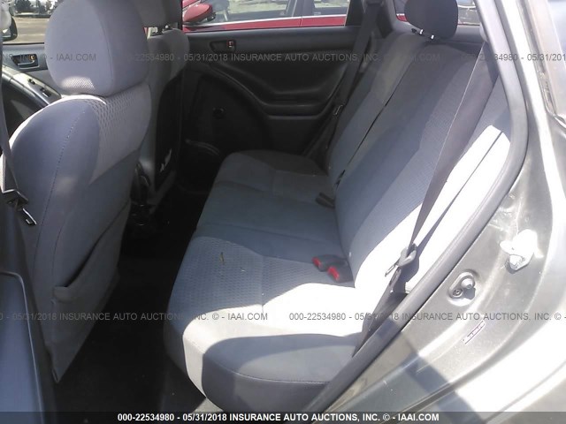 2T1KR32E15C368600 - 2005 TOYOTA COROLLA MATRIX XR GRAY photo 8