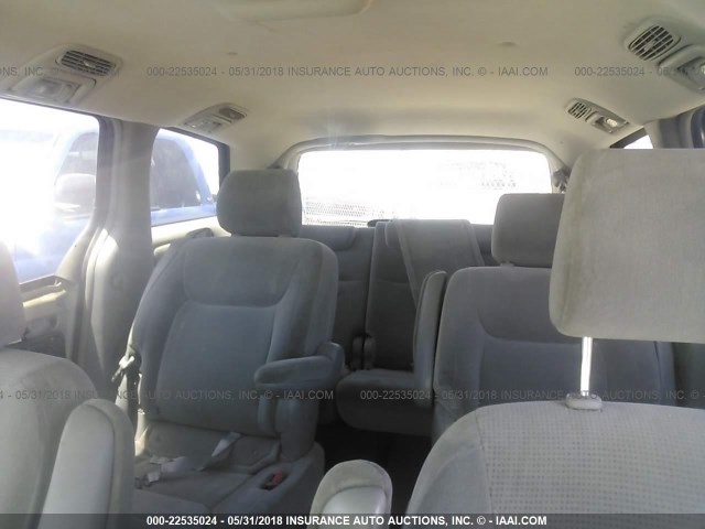 5TDZA23C24S219356 - 2004 TOYOTA SIENNA CE/LE GRAY photo 8