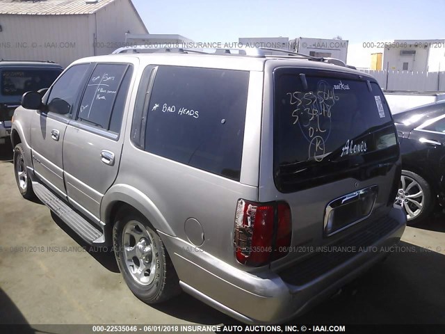 5LMFU28A41LJ05365 - 2001 LINCOLN NAVIGATOR 金色 照片 3