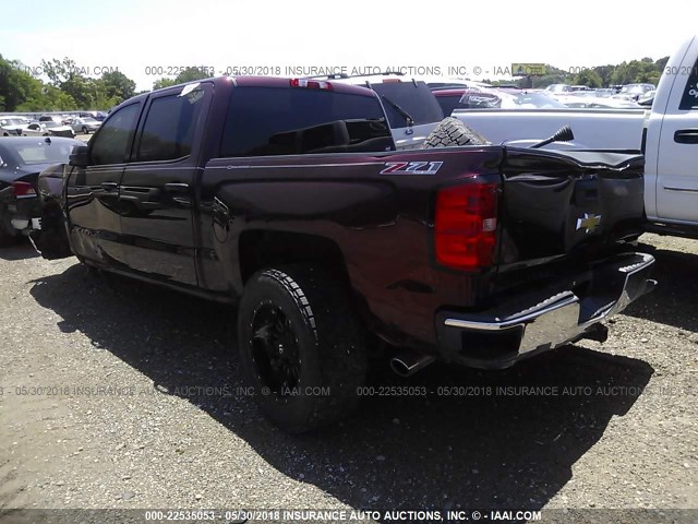 3GCUKREC7EG371162 - 2014 CHEVROLET SILVERADO K1500 LT MAROON photo 3