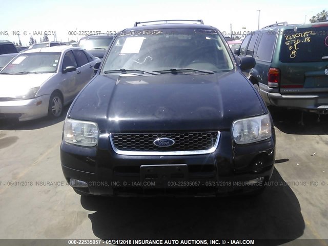 1FMCU04103KA68291 - 2003 FORD ESCAPE LIMITED BLACK photo 6