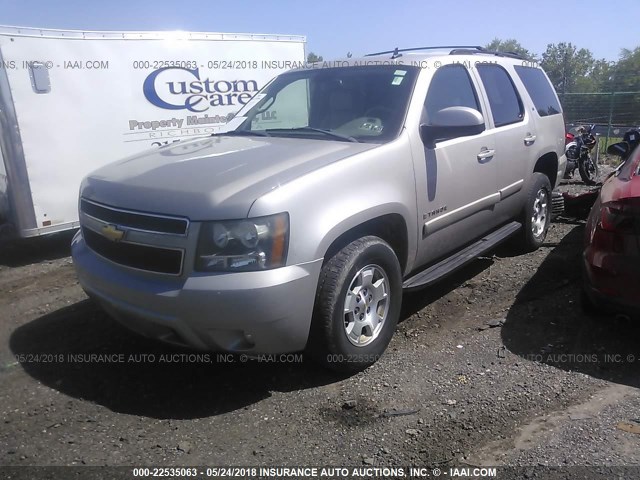 1GNFK13007R108007 - 2007 CHEVROLET TAHOE K1500 BEIGE photo 2