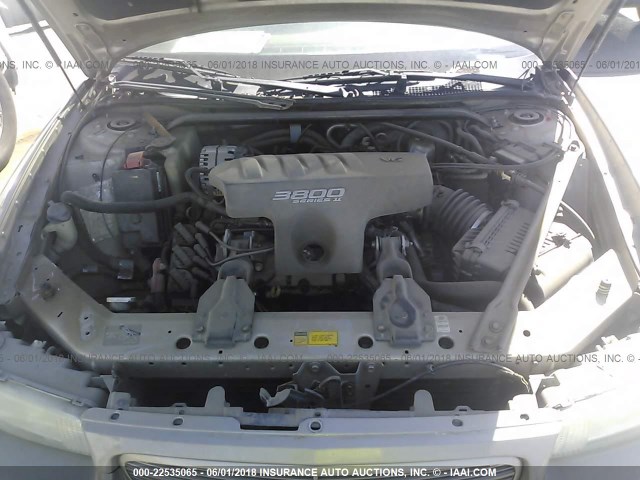 2G4WB55K711157862 - 2001 BUICK REGAL LS 香槟色 照片 10