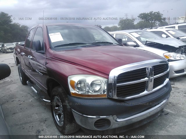 1D7HA18K36J243001 - 2006 DODGE RAM 1500 ST RED photo 1