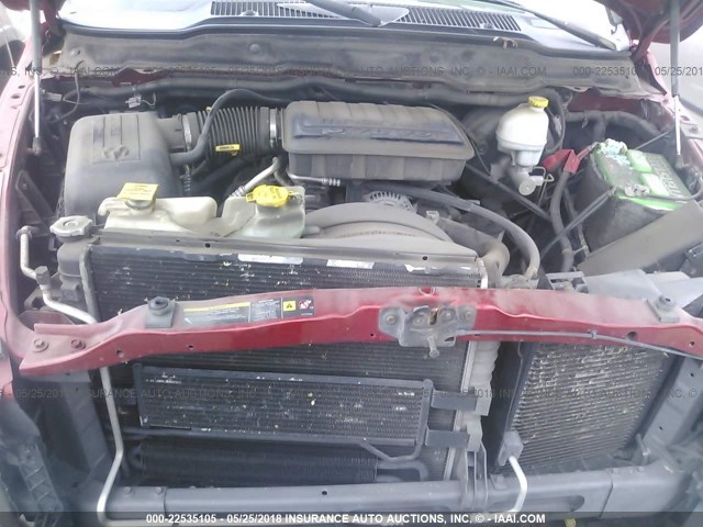 1D7HA18K36J243001 - 2006 DODGE RAM 1500 ST RED photo 10