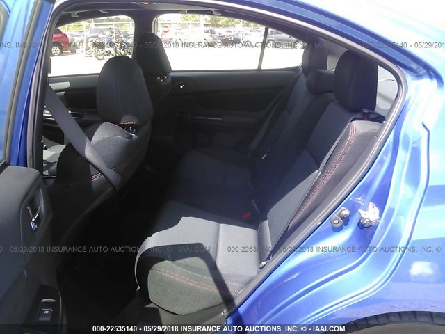 JF1VA1E61H9838900 - 2017 SUBARU WRX PREMIUM BLUE photo 8