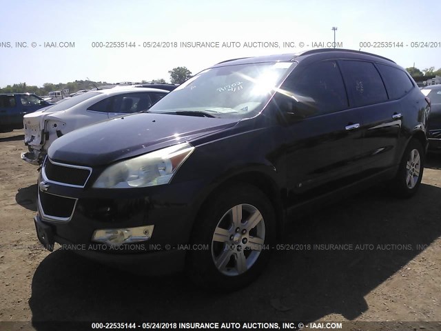 1GNEV13D99S125194 - 2009 CHEVROLET TRAVERSE LS BURGUNDY photo 2