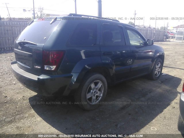 1J4GR48K05C611986 - 2005 JEEP GRAND CHEROKEE LAREDO/COLUMBIA/FREEDOM 绿色 照片 4