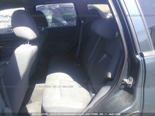 1J4GR48K05C611986 - 2005 JEEP GRAND CHEROKEE LAREDO/COLUMBIA/FREEDOM 绿色 照片 8