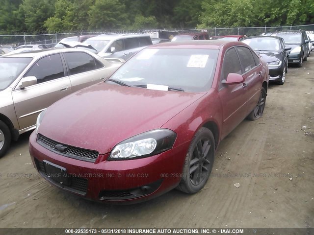 2G1WC5E30E1189058 - 2014 CHEVROLET IMPALA LIMITED LTZ RED photo 2