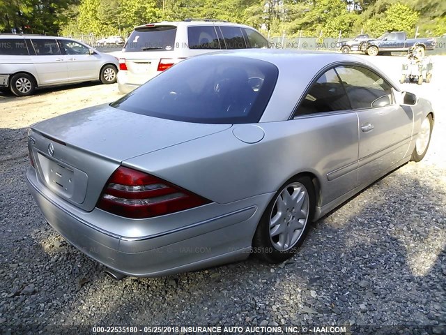 WDBPJ75J8YA002332 - 2000 MERCEDES-BENZ CL 500 SILVER photo 4