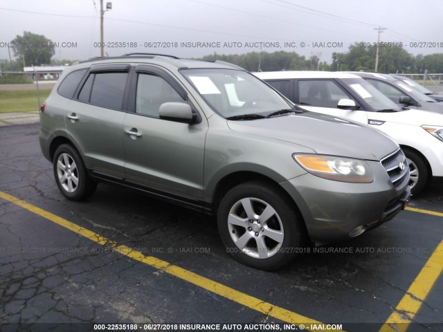 5NMSH13E17H002459 - 2007 HYUNDAI SANTA FE SE/LIMITED GREEN photo 1