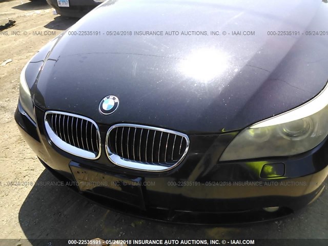 WBANB33544B113014 - 2004 BMW 545 I BLACK photo 6