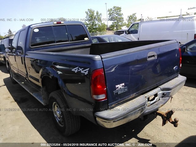 1FTSW31F42EB82707 - 2002 FORD F350 SRW SUPER DUTY BLUE photo 3