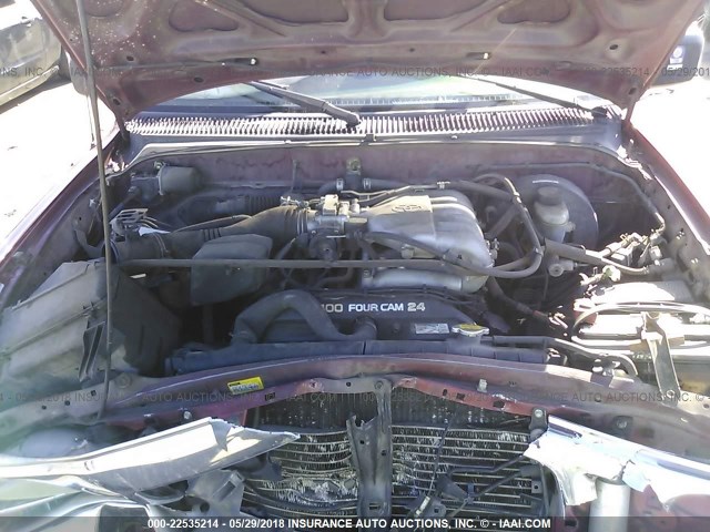 5TEHN72N83Z243937 - 2003 TOYOTA TACOMA DOUBLE CAB წითელი ფოტო 10