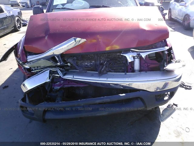 5TEHN72N83Z243937 - 2003 TOYOTA TACOMA DOUBLE CAB წითელი ფოტო 6