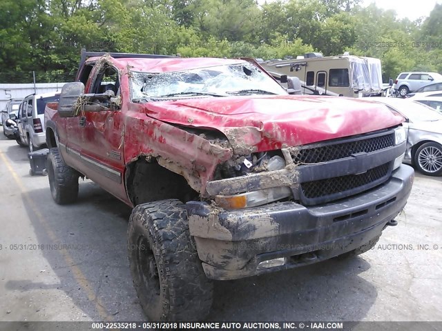 1GCHK29102E100416 - 2002 CHEVROLET SILVERADO K2500 HEAVY DUTY RED photo 1