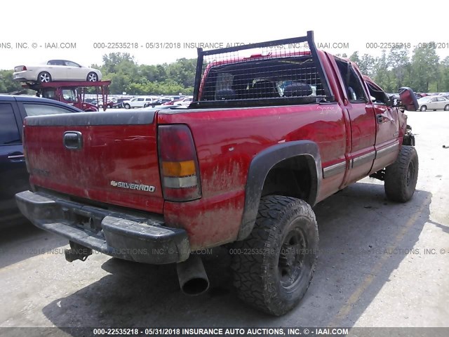 1GCHK29102E100416 - 2002 CHEVROLET SILVERADO K2500 HEAVY DUTY RED photo 4