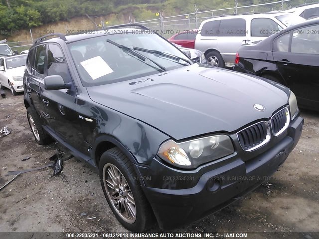 WBXPA73404WC41195 - 2004 BMW X3 2.5I GRAY photo 1