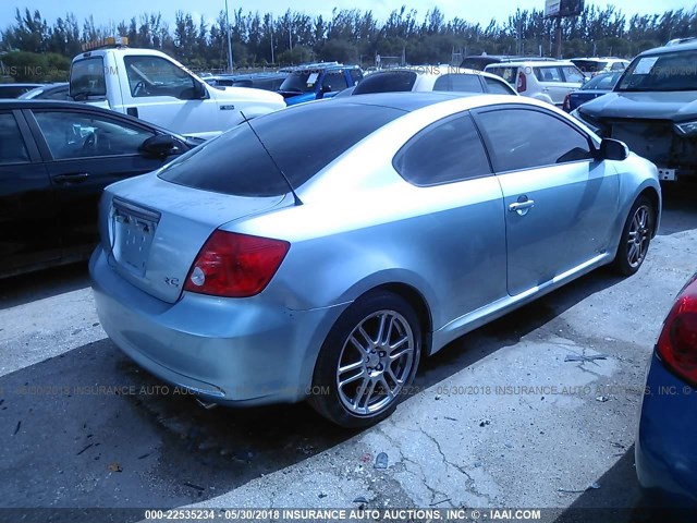JTKDE177160096251 - 2006 TOYOTA SCION TC 浅蓝色 照片 4