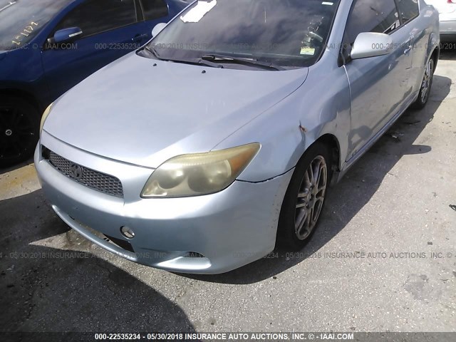 JTKDE177160096251 - 2006 TOYOTA SCION TC 浅蓝色 照片 6