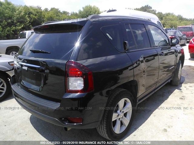 1C4NJCBA2GD621348 - 2016 JEEP COMPASS SPORT BLACK photo 4