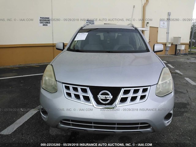 JN8AS5MV9BW250892 - 2011 NISSAN ROGUE S/SV/KROM SILVER photo 6