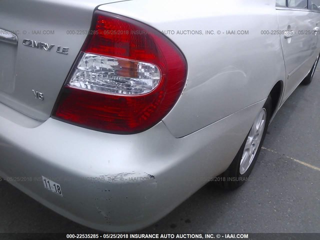 JTDBF32K940157488 - 2004 TOYOTA CAMRY LE/XLE SILVER photo 6