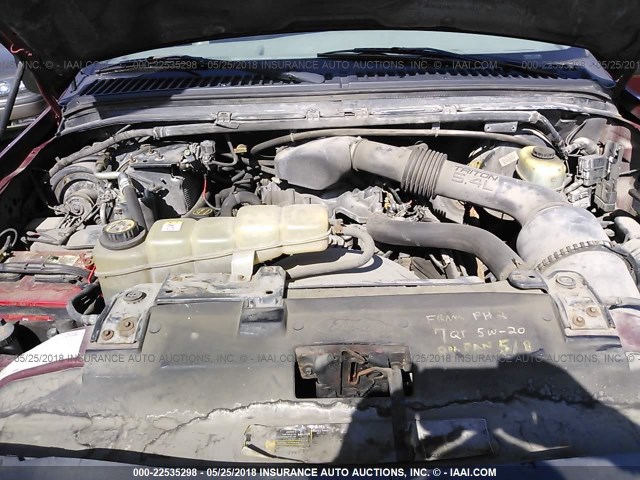 1FTNX20L73EC40953 - 2003 FORD F250 SUPER DUTY 勃艮第红 照片 10